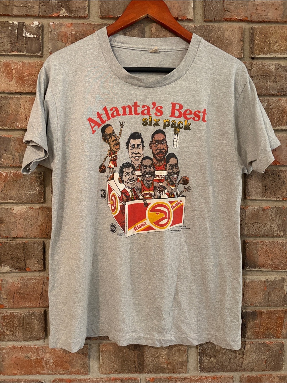 Screen Stars Grey Atlanta's Best Six Pack Graphic Tee
